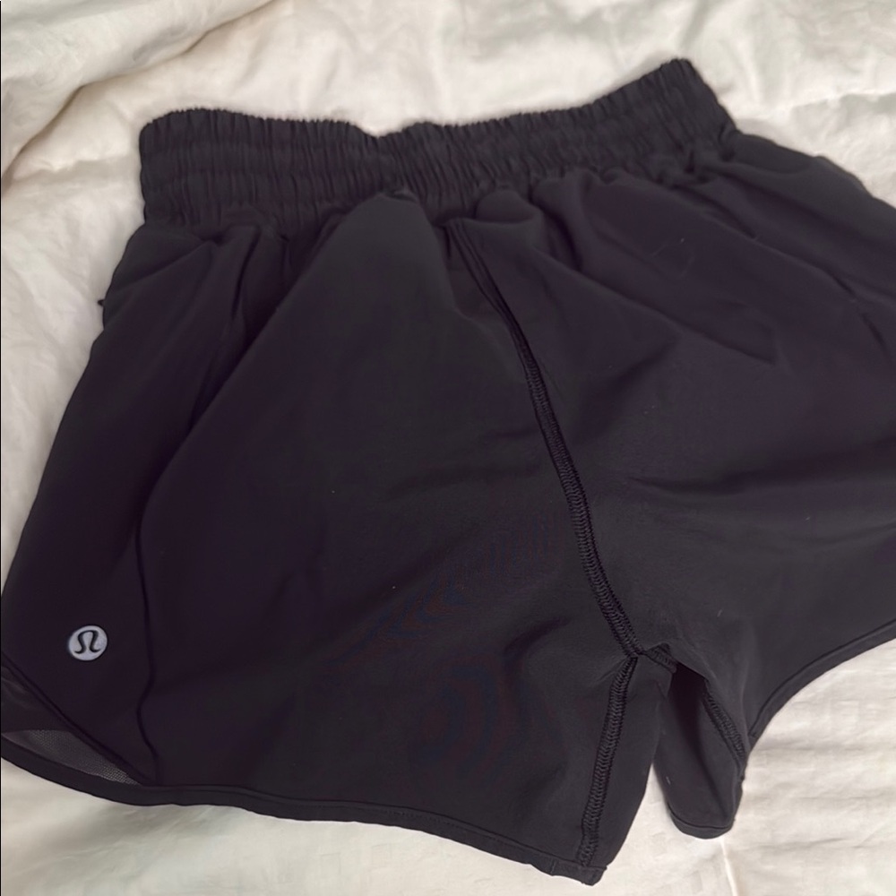 lululemon athletica Black Athletic Shorts Moisture-Wicking Lightweight